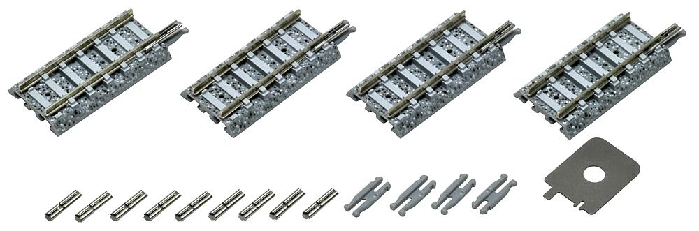 TOMYTEC 15291  N  4 voies de transition, sur ballast 