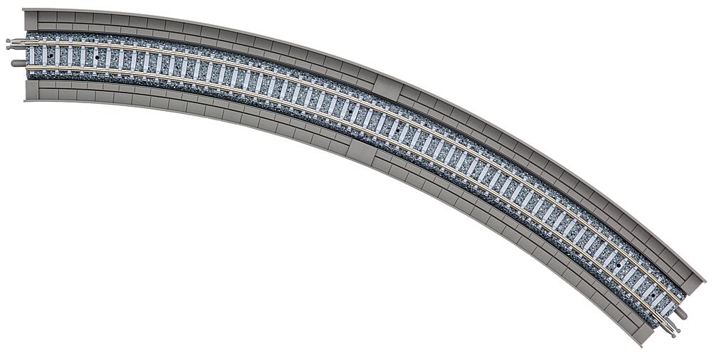 TOMYTEC 18742  N  Basic-Tracks, 4 rails viaduc, 45°, r 345 mm 