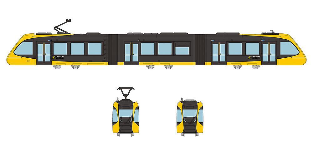 TOMYTEC 322269  1:150 N  Système de tramway, Utsunomiya light Rail, Type HU300/301 