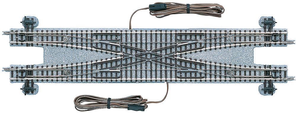 TOMYTEC 12474  N  Aiguillage à double croisement, sur ballast 