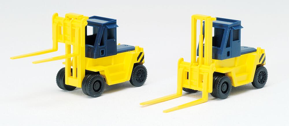 [TOMYTEC 35176  ] TOMYTEC 35176  N  Gabelstapler, gelb, 2 Stück 