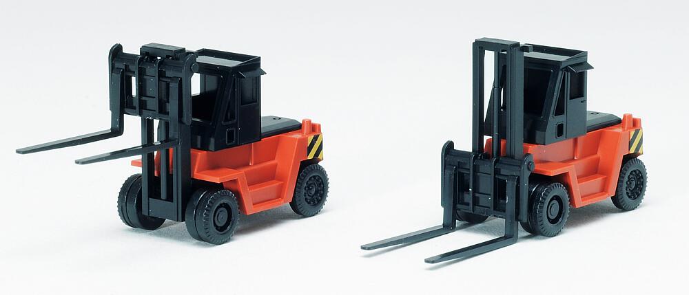 [TOMYTEC 35183  ] TOMYTEC 35183  N  Gabelstapler, 2 Stück, orange 