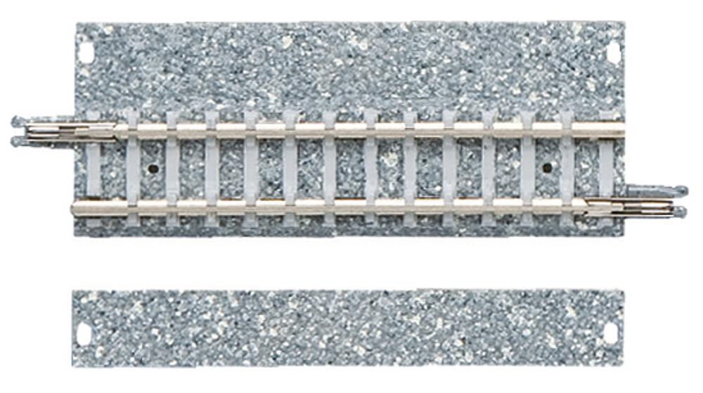 TOMYTEC 17646  N  4 Gleise, gerade mit breiter Schotterbettung, je 70 mm 