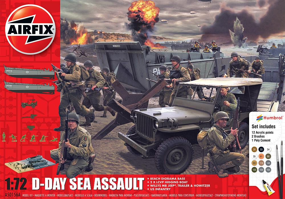 AIRFIX A50156A  1/76 75 Jahre D-Day, Geschenk-Set, Seeangriff 