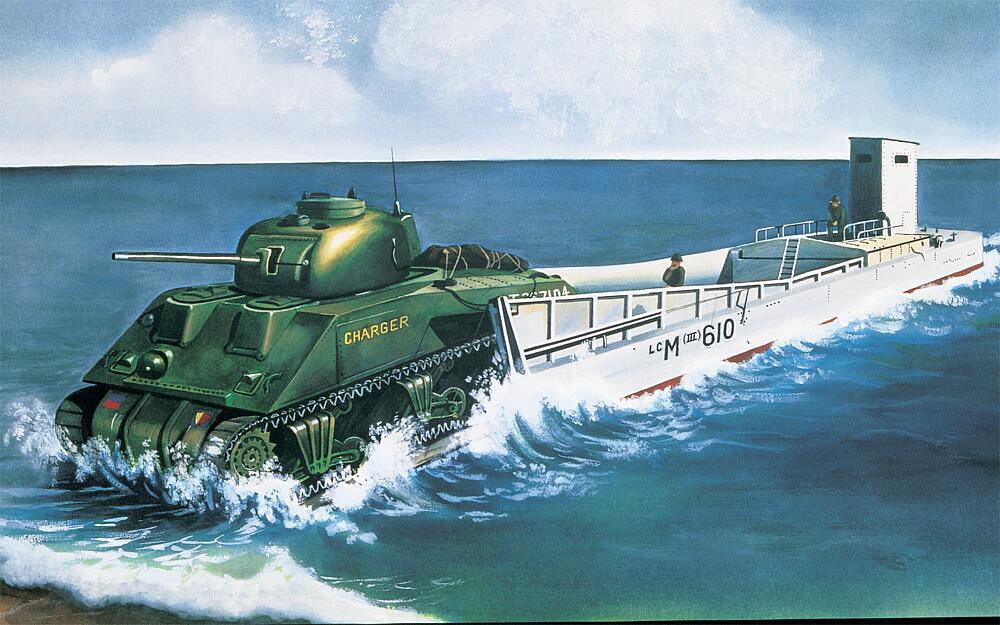 AIRFIX A03301V  1/76 LCM3 & Sherman Tank 