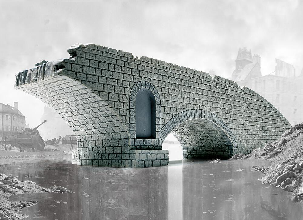 AIRFIX A75012  1/72 Schmale Straßenbrücke, zerstört 