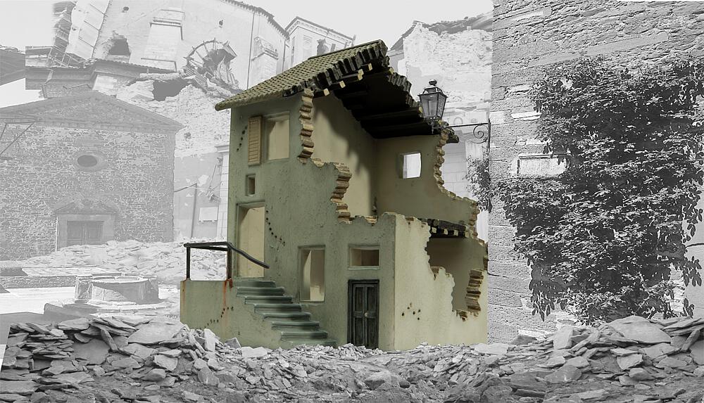 [AIRFIX A75014  ] AIRFIX A75014  1/76 Italienisches Stadthaus 