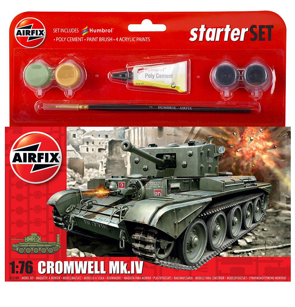 AIRFIX A55109A  1/76 Small Starter Set, Cromwell Mk.IV Tank 