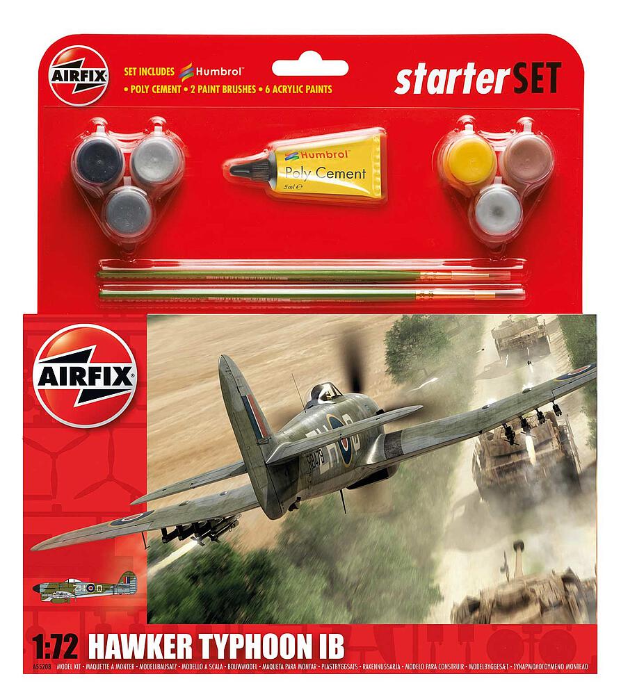 [AIRFIX A55208A  ] AIRFIX A55208A  1/72 Medium Starter Set, Hawker Typhoon Ib 