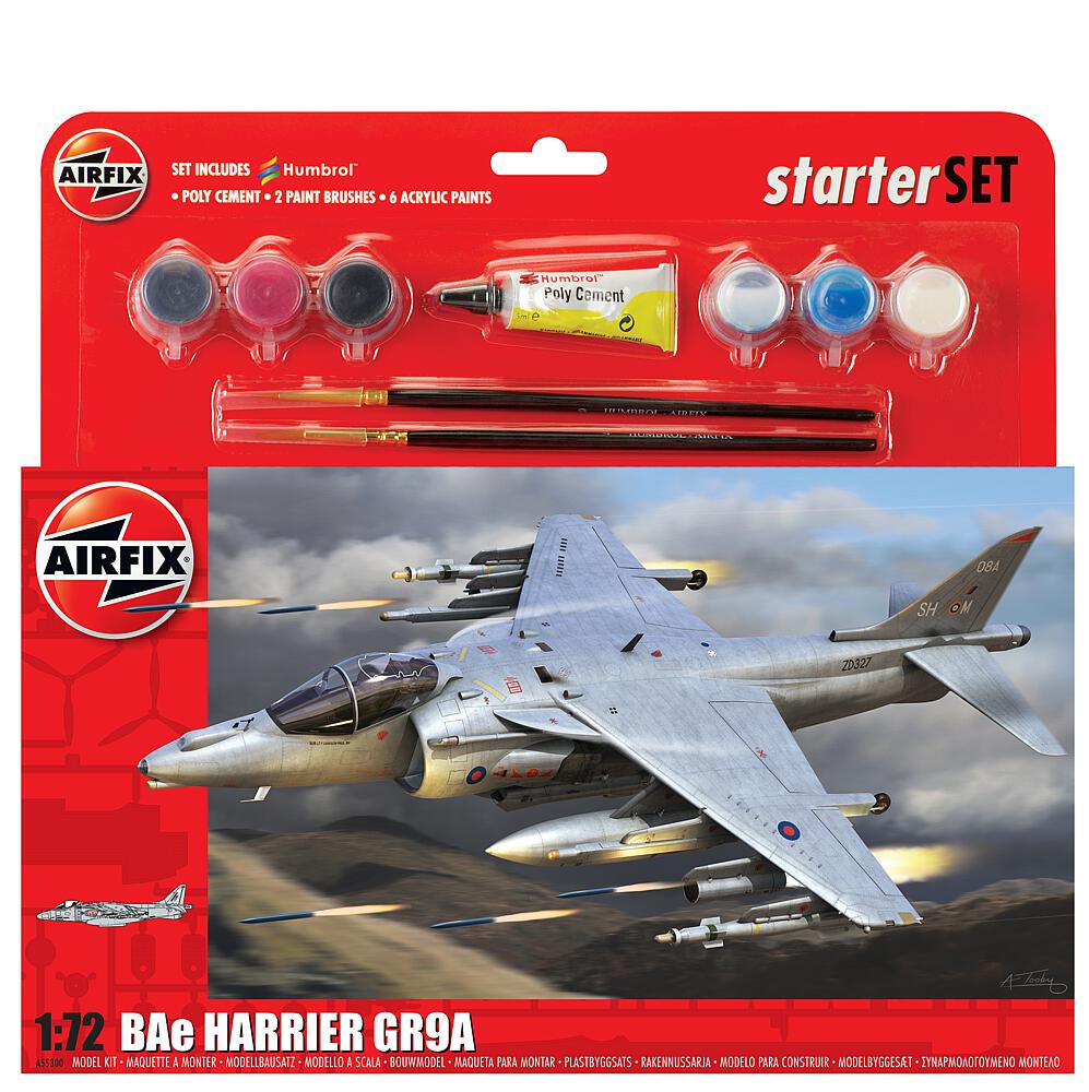AIRFIX A55300A  1/72 Large Starter Set, BAe Harrier GR9A 