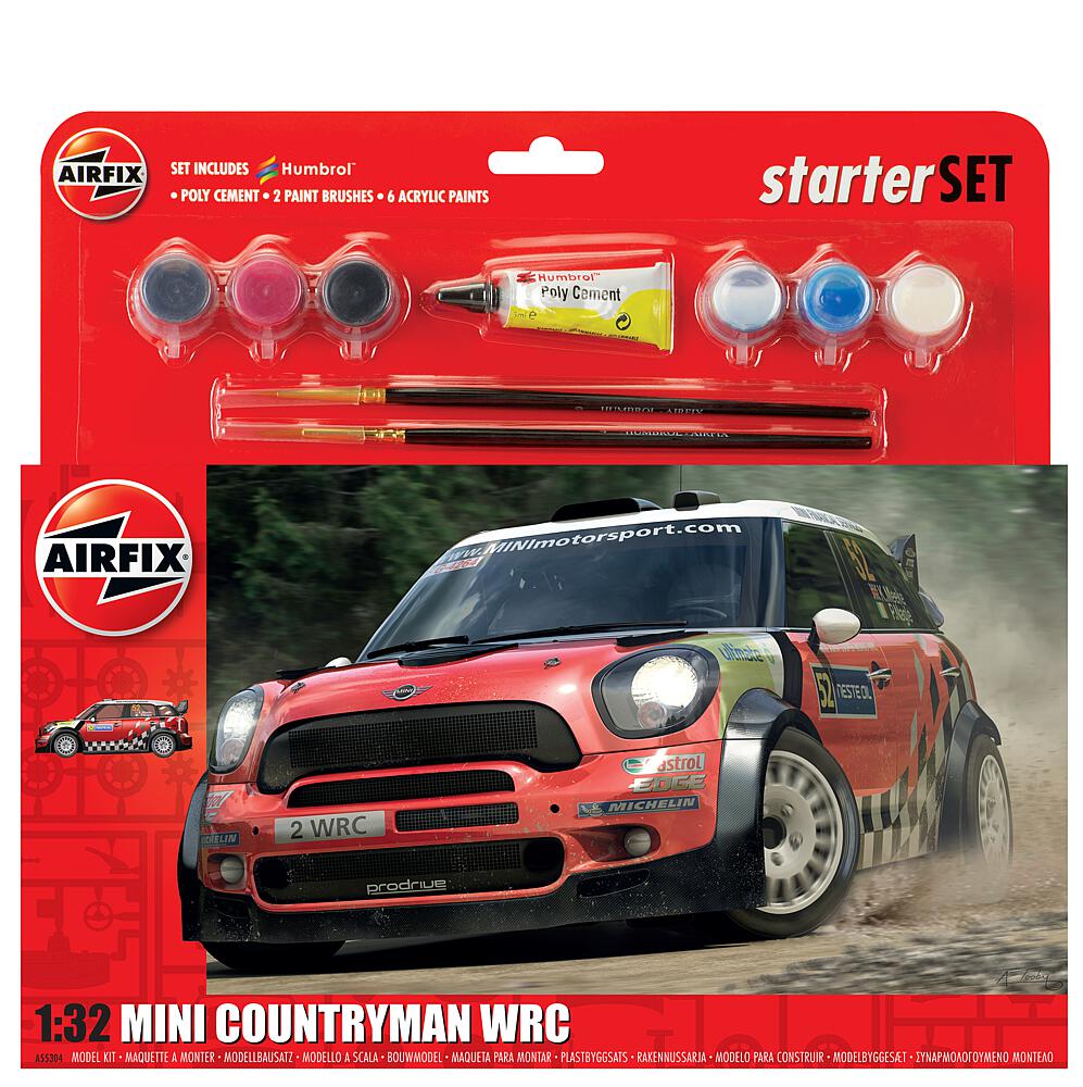 AIRFIX A55304A  1/32 Large Starter Set, MINI Countryman WRC 