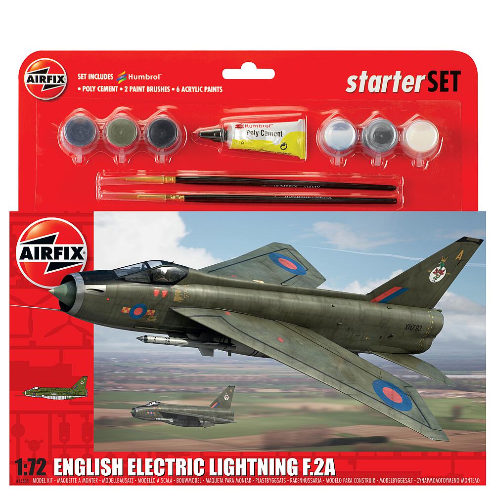 AIRFIX A55305A  1/72 Large Starter Set, English Electric Lightning F.2A 