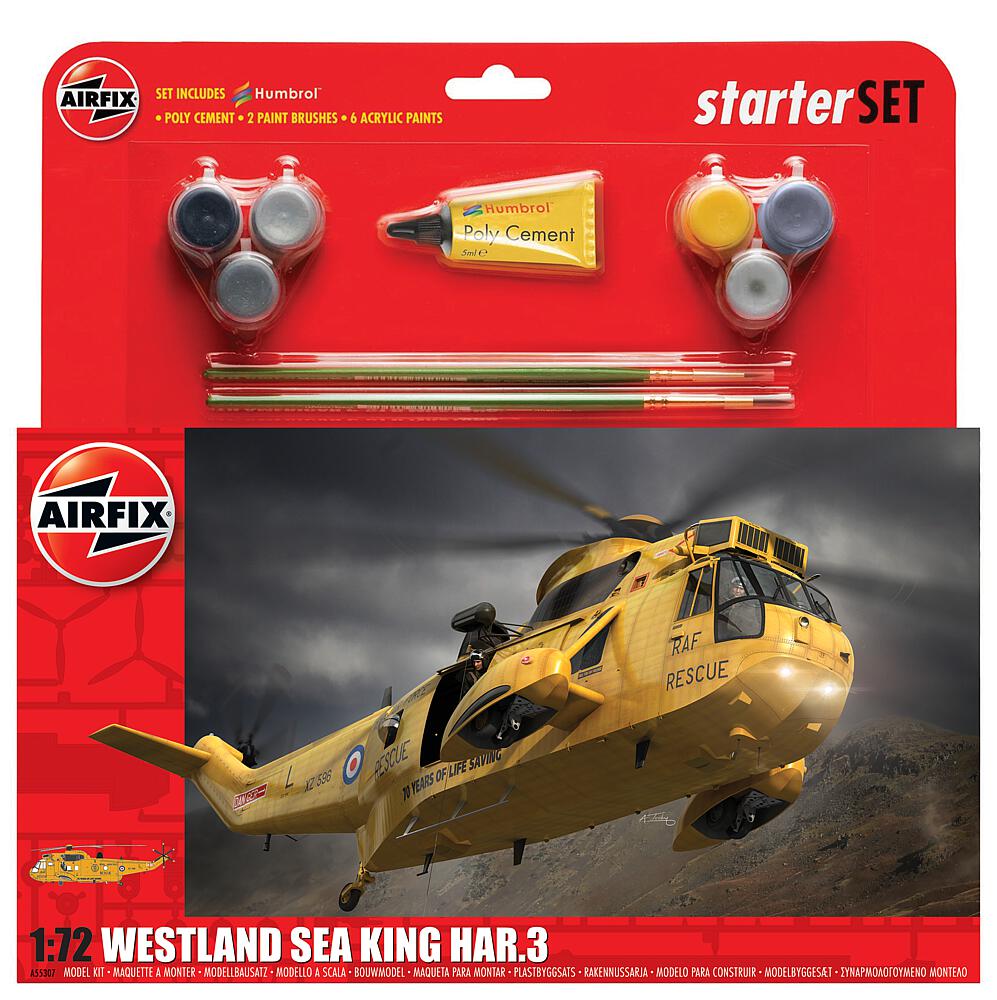 AIRFIX A55307B  1/72 Large Starter Set, Westland Sea King HAR.3 