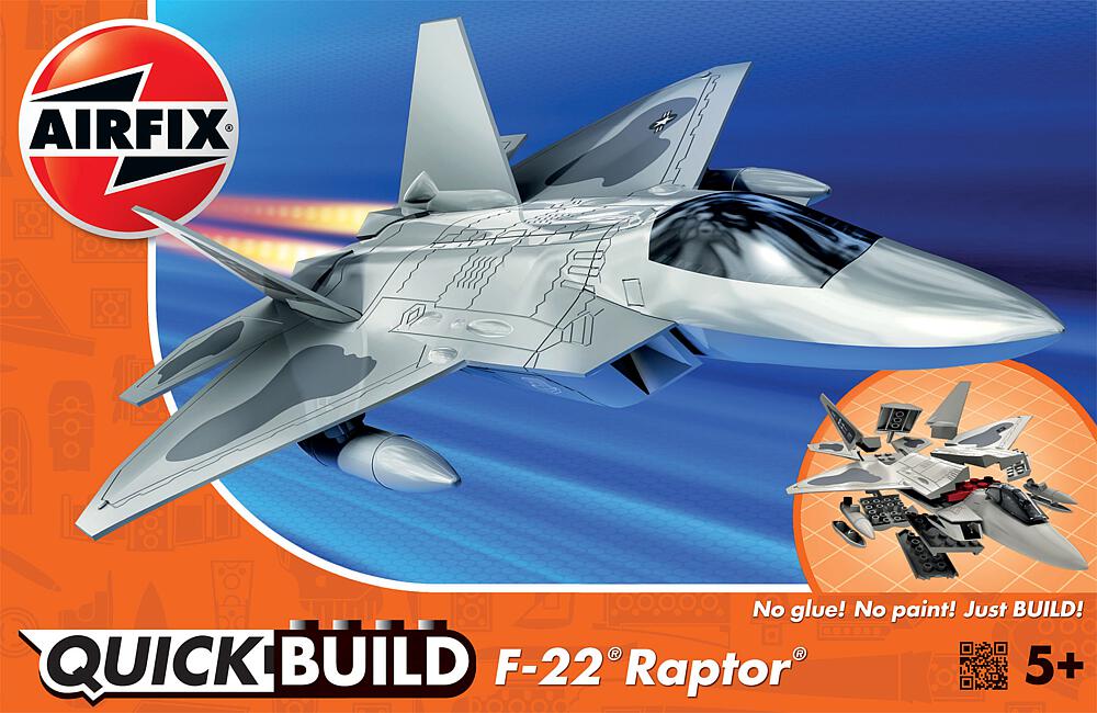 AIRFIX J6005     QUICKBUILD F22 Raptor 