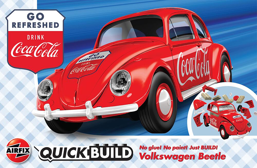 AIRFIX J6048  1/24   QUICKBUILD Coca-Cola VW Beetle 