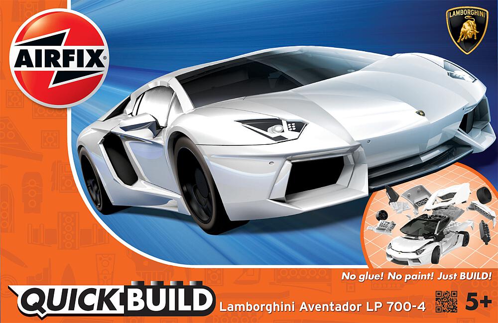 AIRFIX J6019  1/24   QUICKBUILD Lamborghini Aventador, weiß 