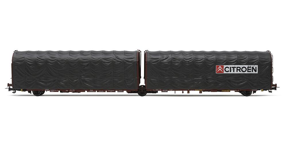 JOUEF HJ6253  1:87 H0  SNCF, wagon à bâche articulée à 3 essieux type Lailps CITROËN 