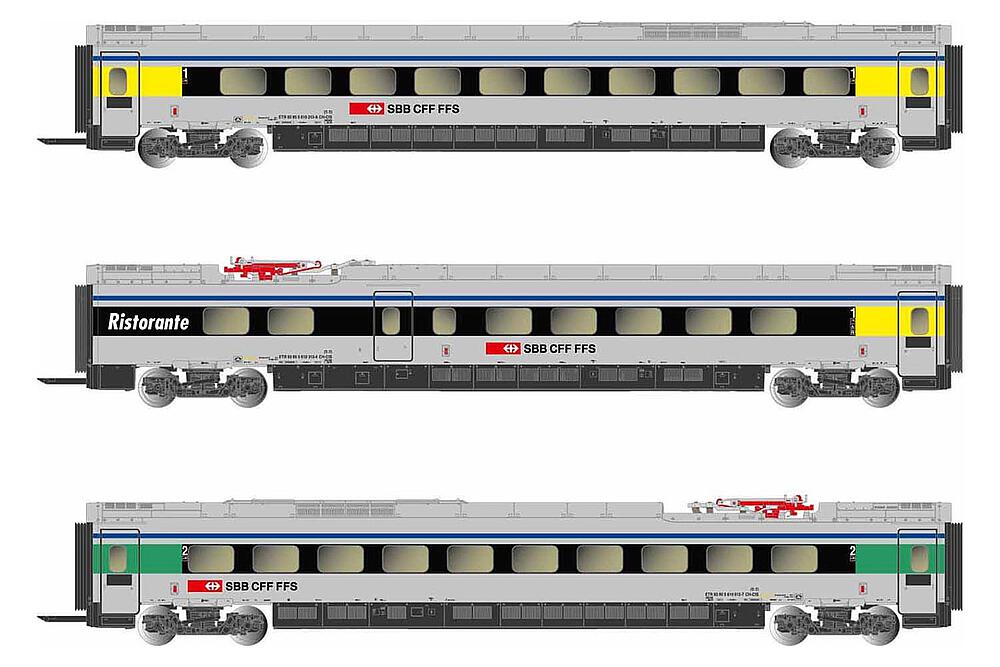 ARNOLD HN3503  1/160   CFF, Cisalpino, Coffret complémentaire 