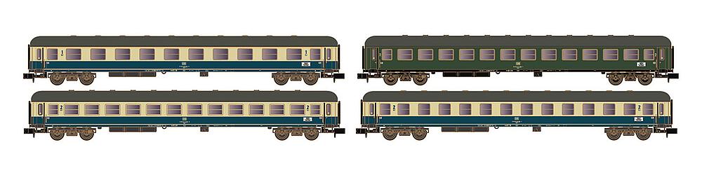 ARNOLD HN4315  1/160   DB, train interzones avec 4 voitures voyageurs 