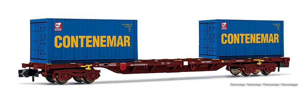 [ARNOLD HN6461  ] ARNOLD HN6461  1/160   RENEF, wagon porte-conteneurs à 4 essieux 60 MMC 