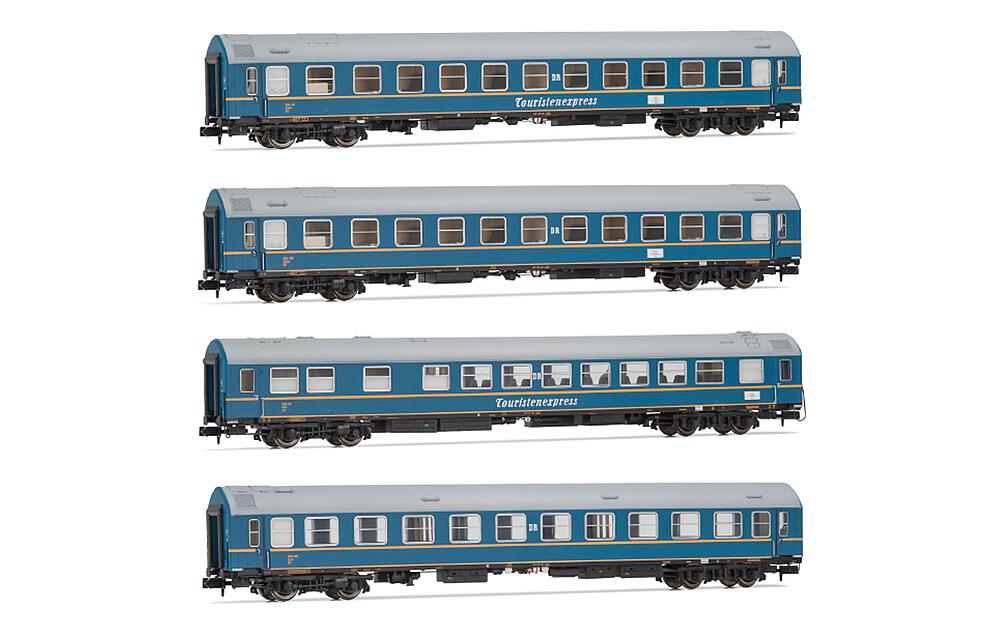ARNOLD HN4420   N  DR, Coffret de 4 voitures OSShD type B pour trains touristiques-express 