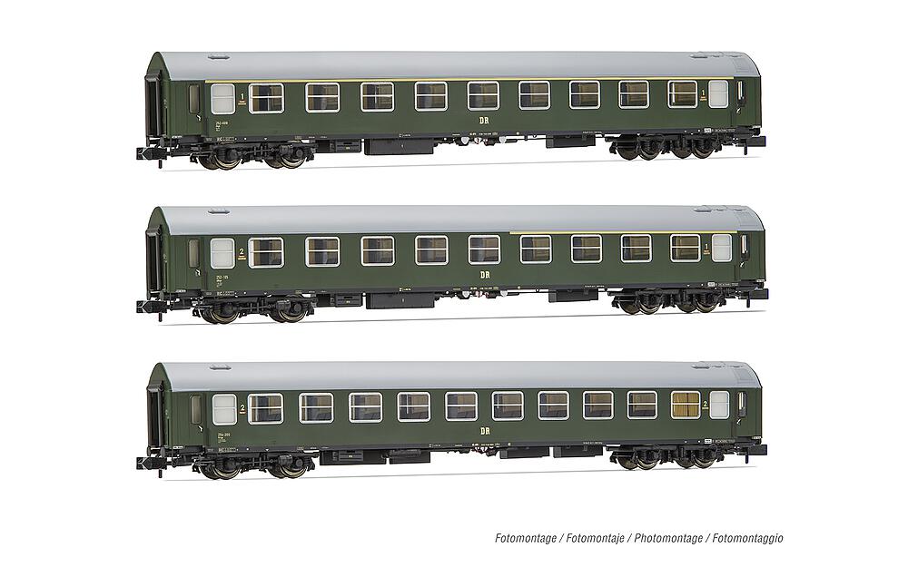 ARNOLD HN4421   N  DR, Coffret de 3 voitures voyageurs OSShD type B 