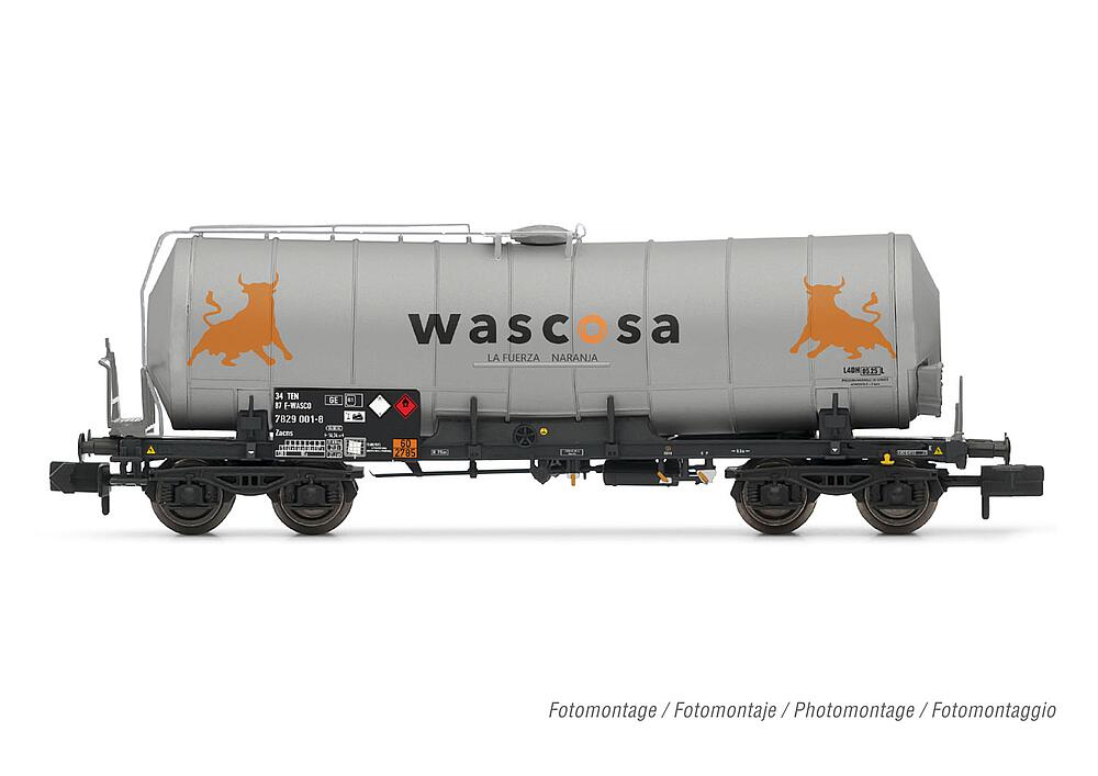 ARNOLD HN6627   N  WASCOSA, wagon à 4 essieux. Wagon-citerne 