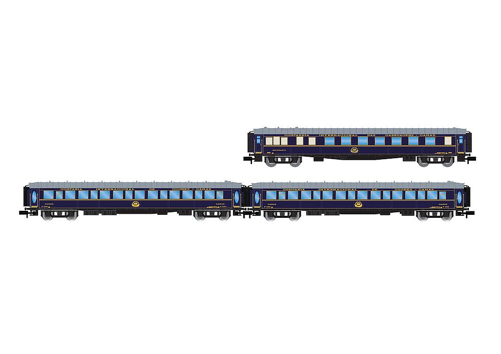 ARNOLD HN4461   N  RENFE, coffret de 3 voitures CIWL pour trains voyageurs Castellano Expreso 