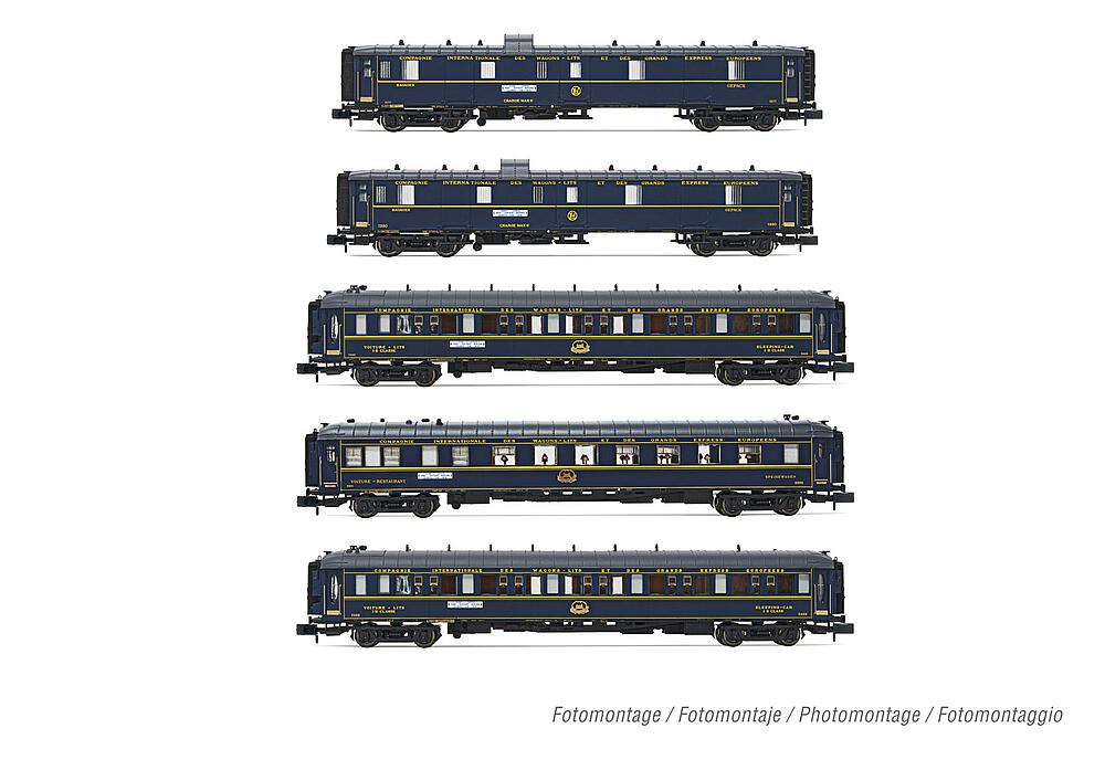 ARNOLD HN4465   N  CIWL, coffret de 5 voitures voyageurs Orient Express 