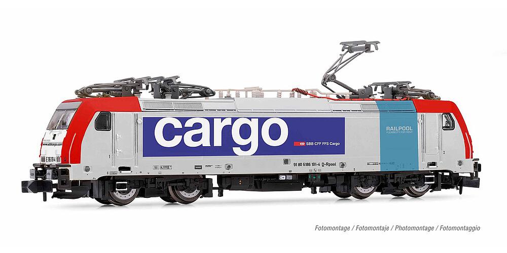 ARNOLD HN2459  1/160   CFF Cargo, Locomotive électrique série 186, 186 181-4, RAILPOOL 