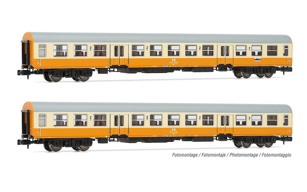 ARNOLD HN4371  1/160   DR, Coffret de 2 voitures de voyageurs Städte-Express, orange/beige, composé de 2 x Bmhe 