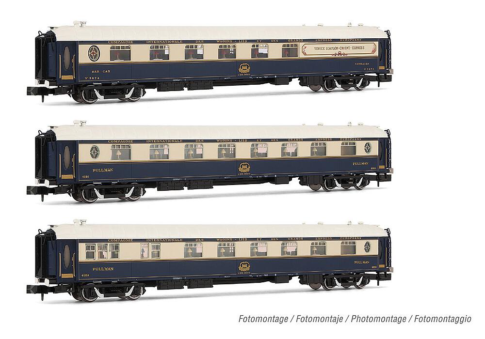 ARNOLD HN4398  1/160   VSOE, set de 3 wagons pour Venice Simplon Orient Express 