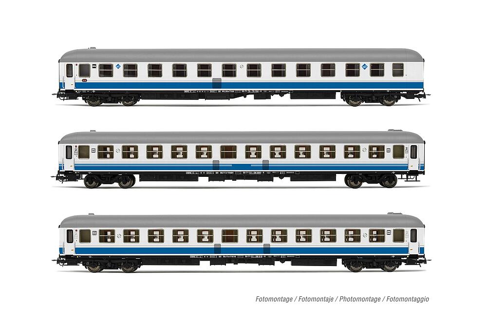 ELECTROTREN HE4019   H0  RENFE, coffret de 3 voitures voyageurs Estrella Picasso 