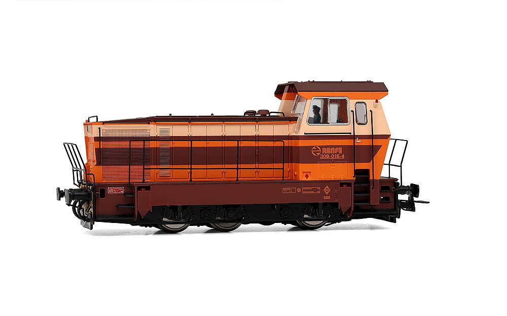 ELECTROTREN HE2012S   H0  RENFE, locomotive de manœuvre diesel 309, avec son numérique 