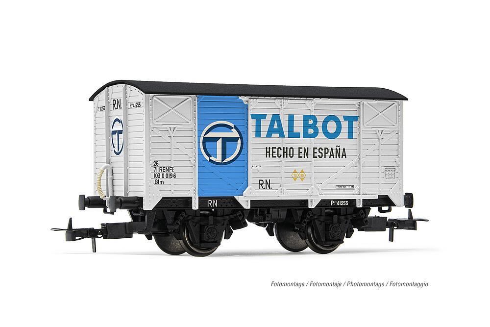 ELECTROTREN HE6056   H0  R.N., wagon de marchandises couvert à 2 essieux PJ 