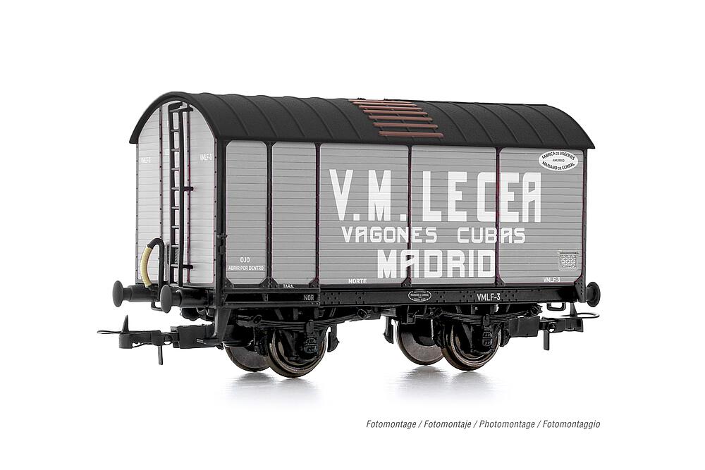 ELECTROTREN HE6061   H0  NORTE, chariot à tonneaux blancs, V.M. Lecea ? Vagones CubasMadrid 