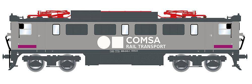 ELECTROTREN HE2642S  1/87   COMSA, locomotive électrique 269-045-1 