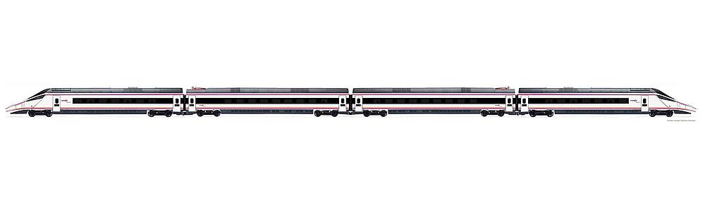 ELECTROTREN HE10200  1/87   RENFE, 4 pièces train électrique à grande vitesseS-114 