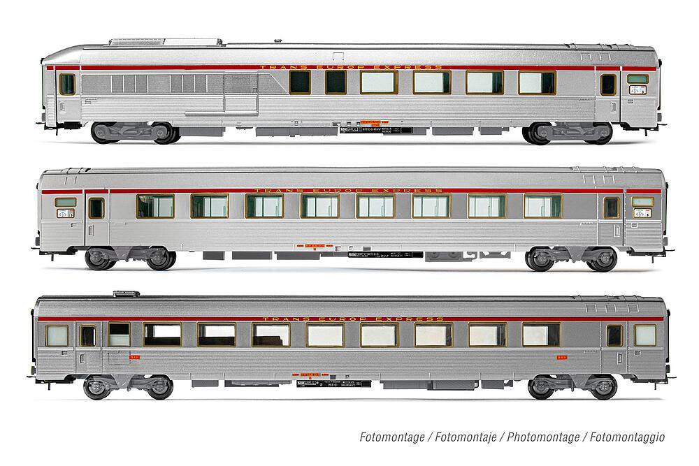 JOUEF HJ4165  1/87   SNCF, set de 3 pièces TEE Mistral 