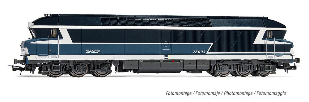 JOUEF HJ2603  1/87   SNCF, locomotive diesel CC 72033, bleue, logo Nouille 
