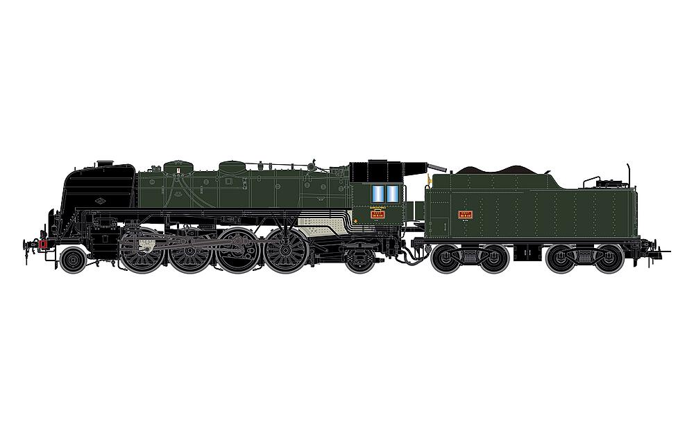 JOUEF HJ2430S   H0  SNCF, locomotive à vapeur 141 R 44, avec son numérique 