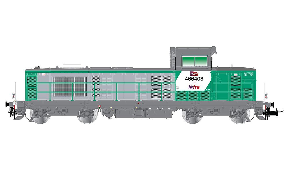 [JOUEF HJ2442S  ] JOUEF HJ2442S   H0  SNCF Infra, locomotive diesel BB 466408, avec son numérique 