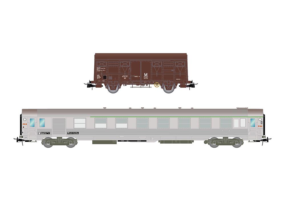 JOUEF HJ4183   H0  SNCF, set de 2 pièces, train de service 