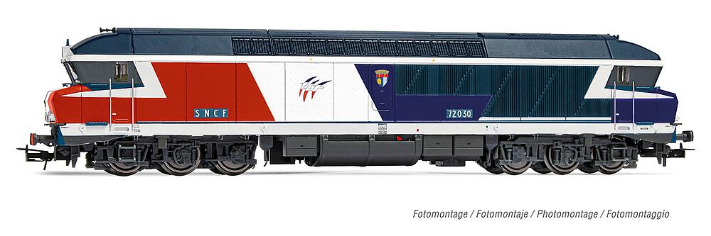 JOUEF HJ2605  1/87   SNCF, locomotive diesel CC 72030, Tricolore 