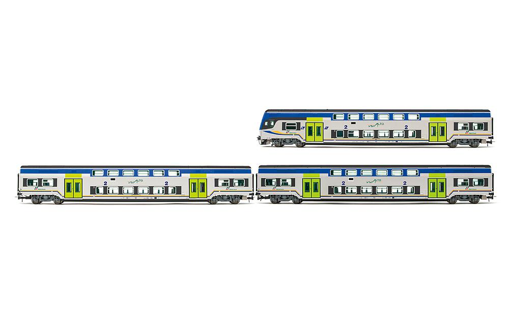 LIMA HL5056  1/87   FS Trenitalia, Set de 3 pièces Vivalto, DPR avec ancien logo Vivalto 