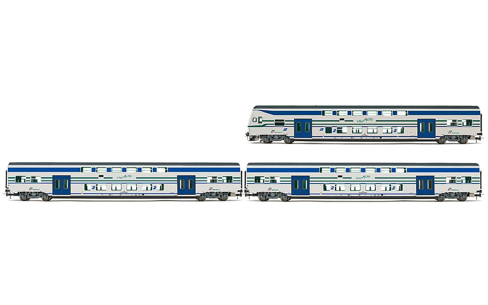 LIMA HL5058  1/87   FS Trenitalia, Set de 3 pièces Vivalto, Vivalto avec nouveau logo Vivalto 