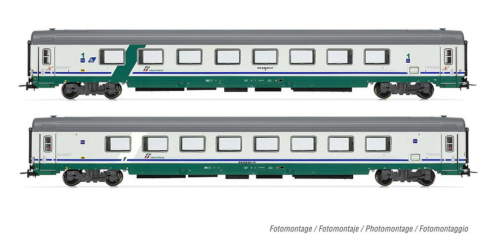 RIVAROSSI HR4354  1/87   FS, set de 2 voitures Gran Confort 1985 à grande capacité, XMPR 