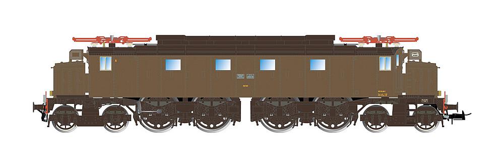 RIVAROSSI HR2901S  1/87   FS, locomotive électrique E.428, version avec avant-corps, compresseur mécanique 