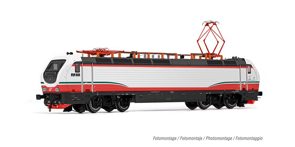 RIVAROSSI HR2904  1/87   FS, Locomotive électrique E.402B en nouvelle livrée Frecciabianca 