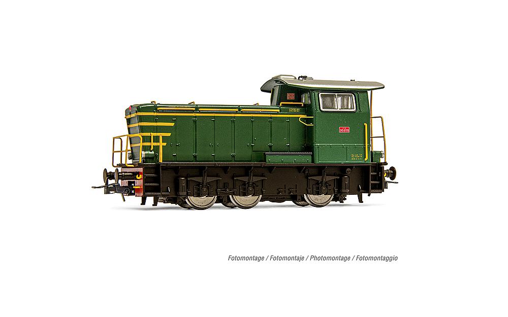 RIVAROSSI HR2931S   H0  FS, locomotive de manoeuvre diesel Rh. 245, avec son numérique 